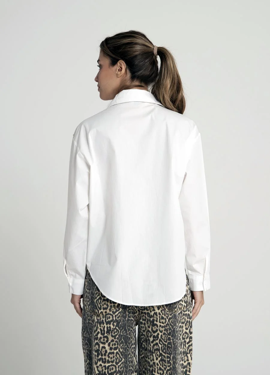 Camisa m/l con piedras 