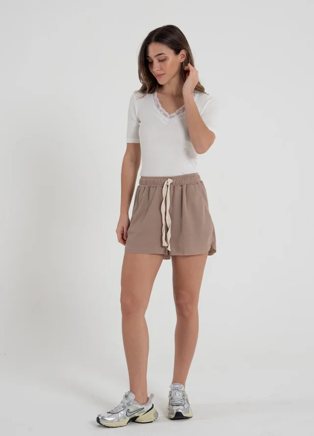 Short waffle al corte 
