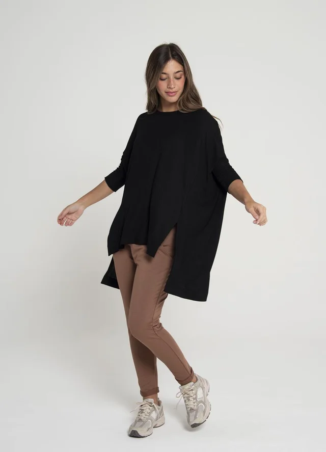 Remeron morley con recorte tajo delantero 