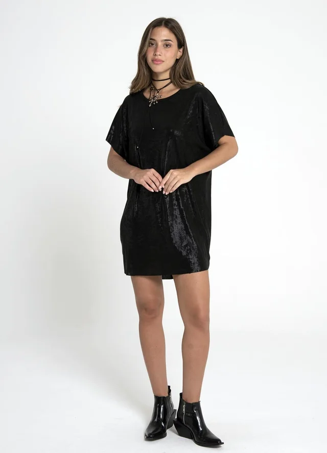 Vestido metalizado 