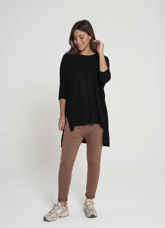 Remeron morley con recorte tajo delantero 