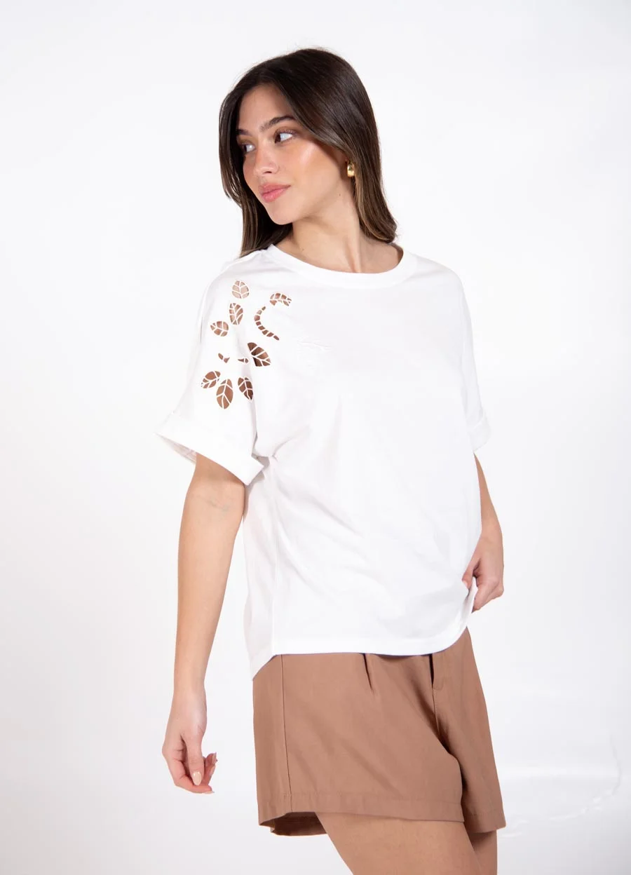 Remera calada 1 hombro 