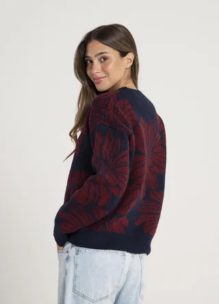 Sweater estampado flores grandes  - Vista 5