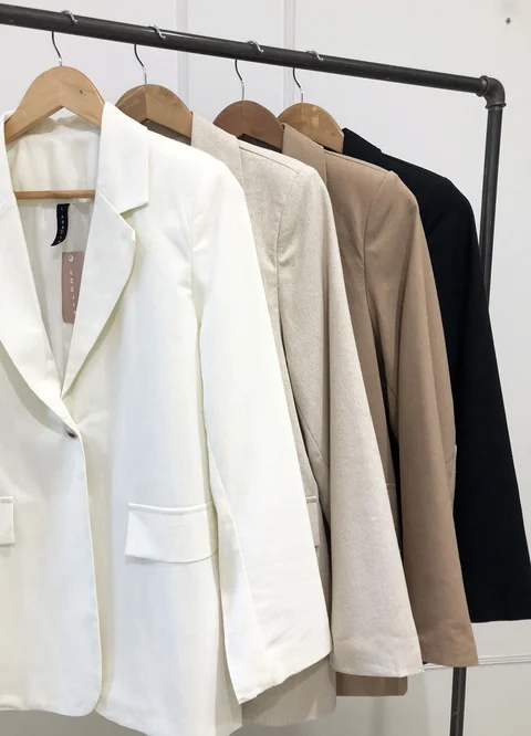 Blazer de lino clasico 