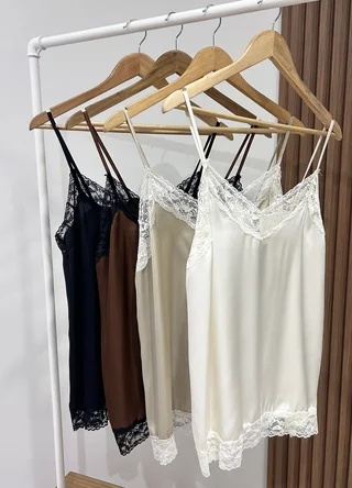 Musculosa lencera doble puntilla - Vista 6