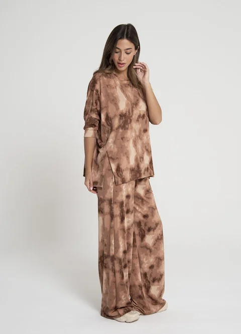 Remeron batik con tajos delanteros