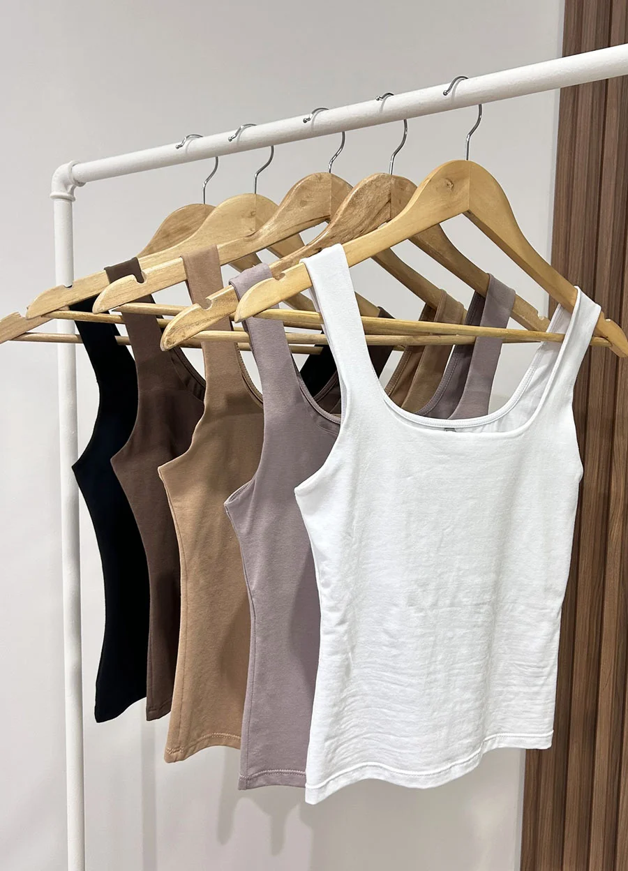 Musculosa jry spandex escote cuadrado 
