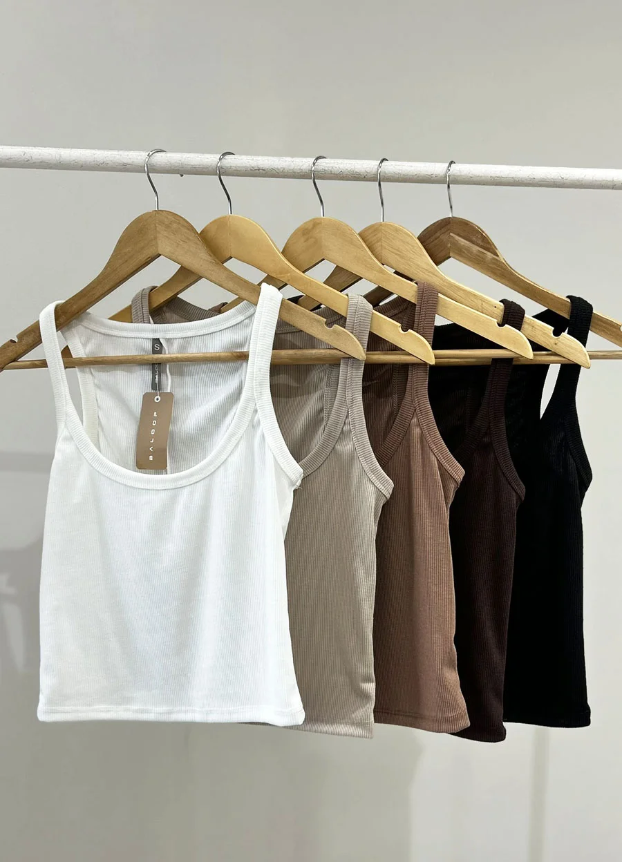 Musculosa escote cavado de morley algodon