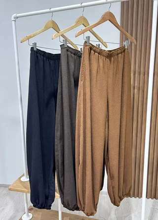 Pantalon balloon de crepe  - Vista 4