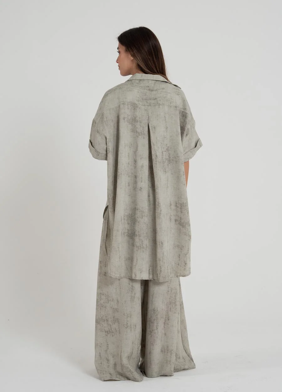 Camisola creppe estampado 