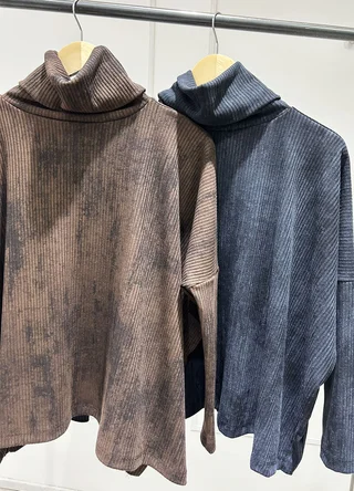 Poleron morley batik con tajos  - Vista 4