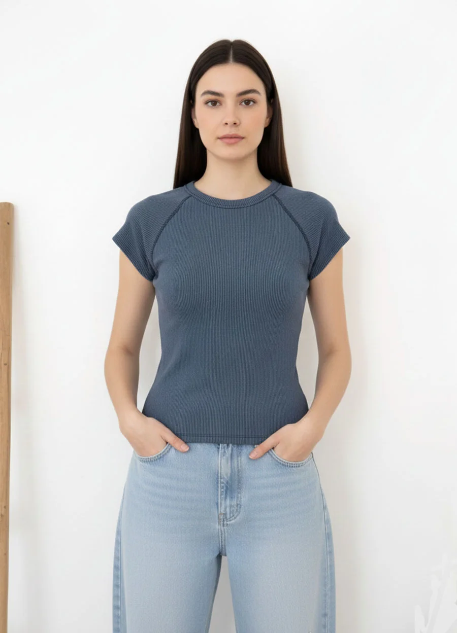 Remera media manga morley vintage 