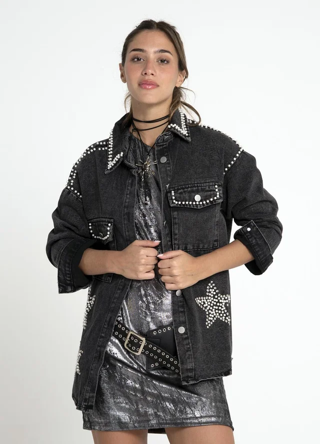 Campera Denim "Pearl Star"