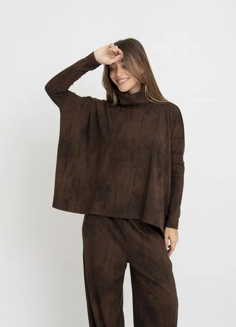 Poleron morley batik con tajos 