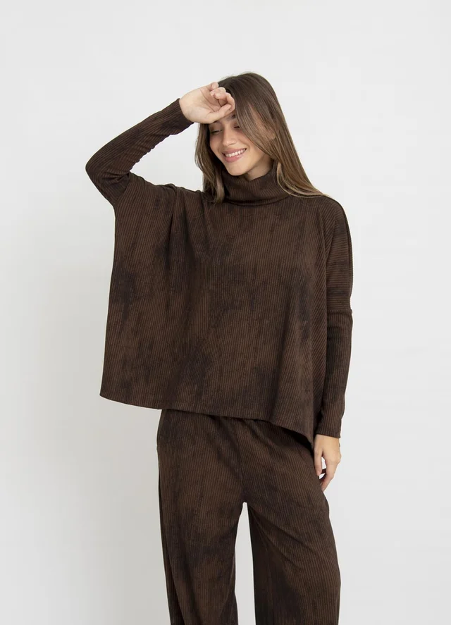 Poleron morley batik con tajos 