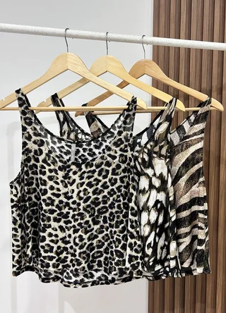 Musculosa campanita microfira print  - Vista 5