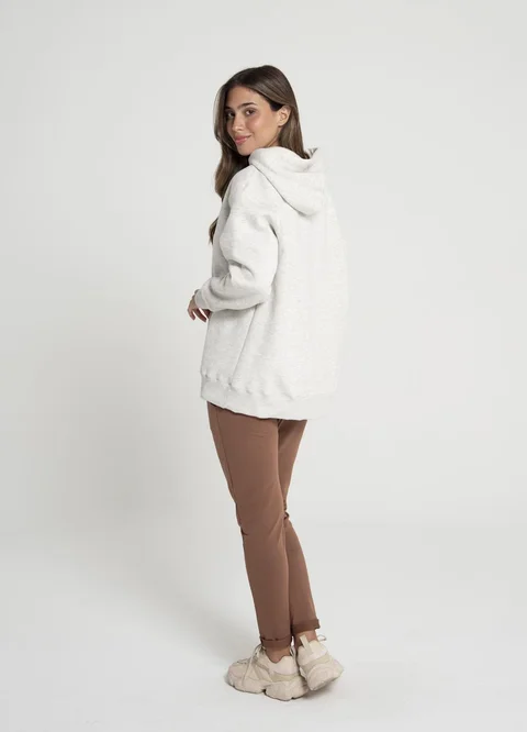 Buzo rustico frisa con capucha