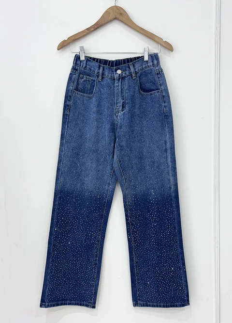 Jean con strass degrade 