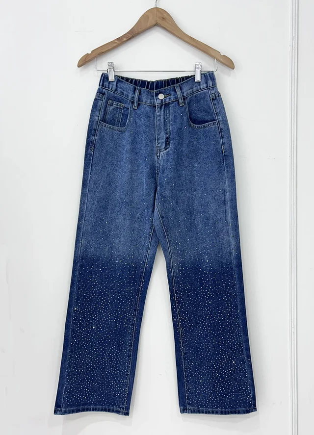 Jean con strass degrade 