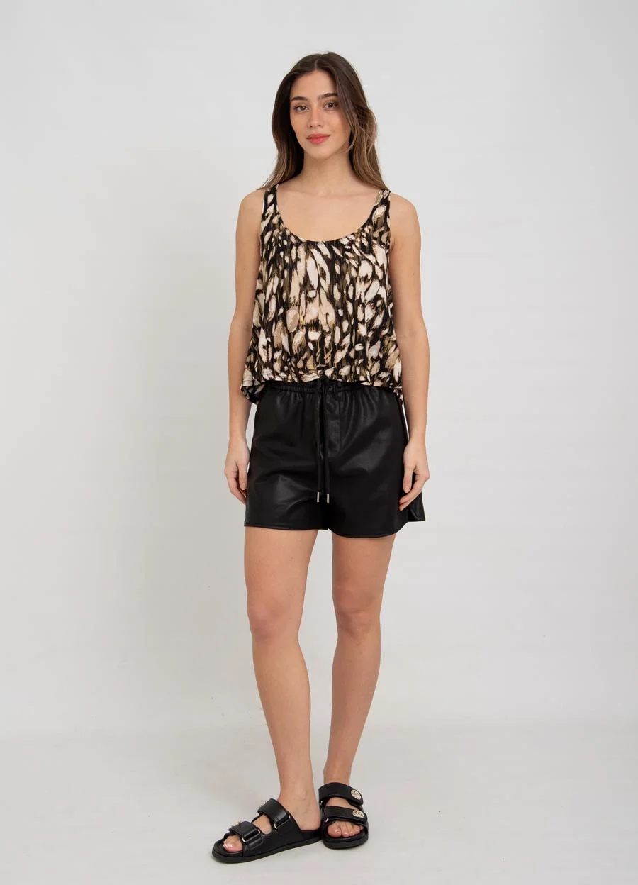 Musculosa campanita microfira print 
