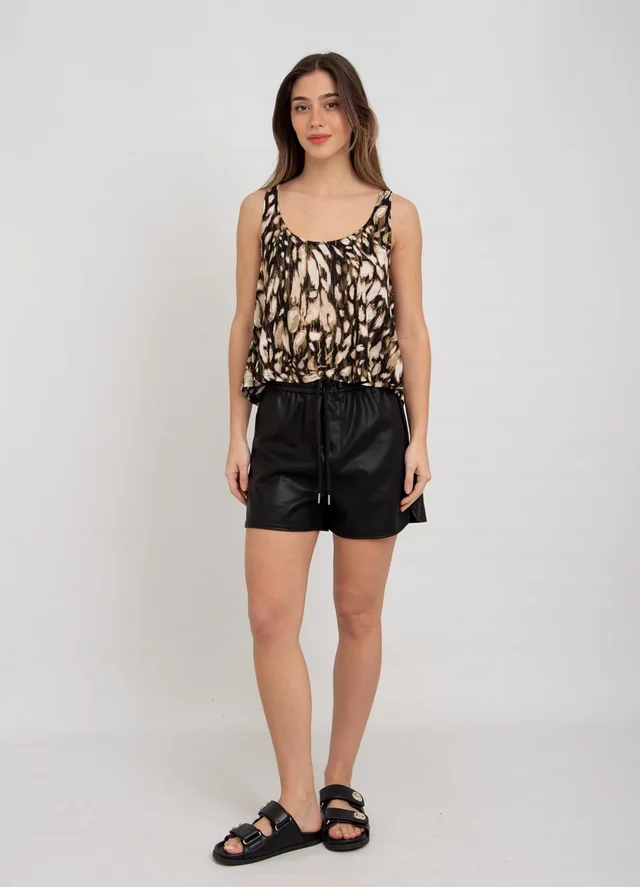 Musculosa campanita microfira print 