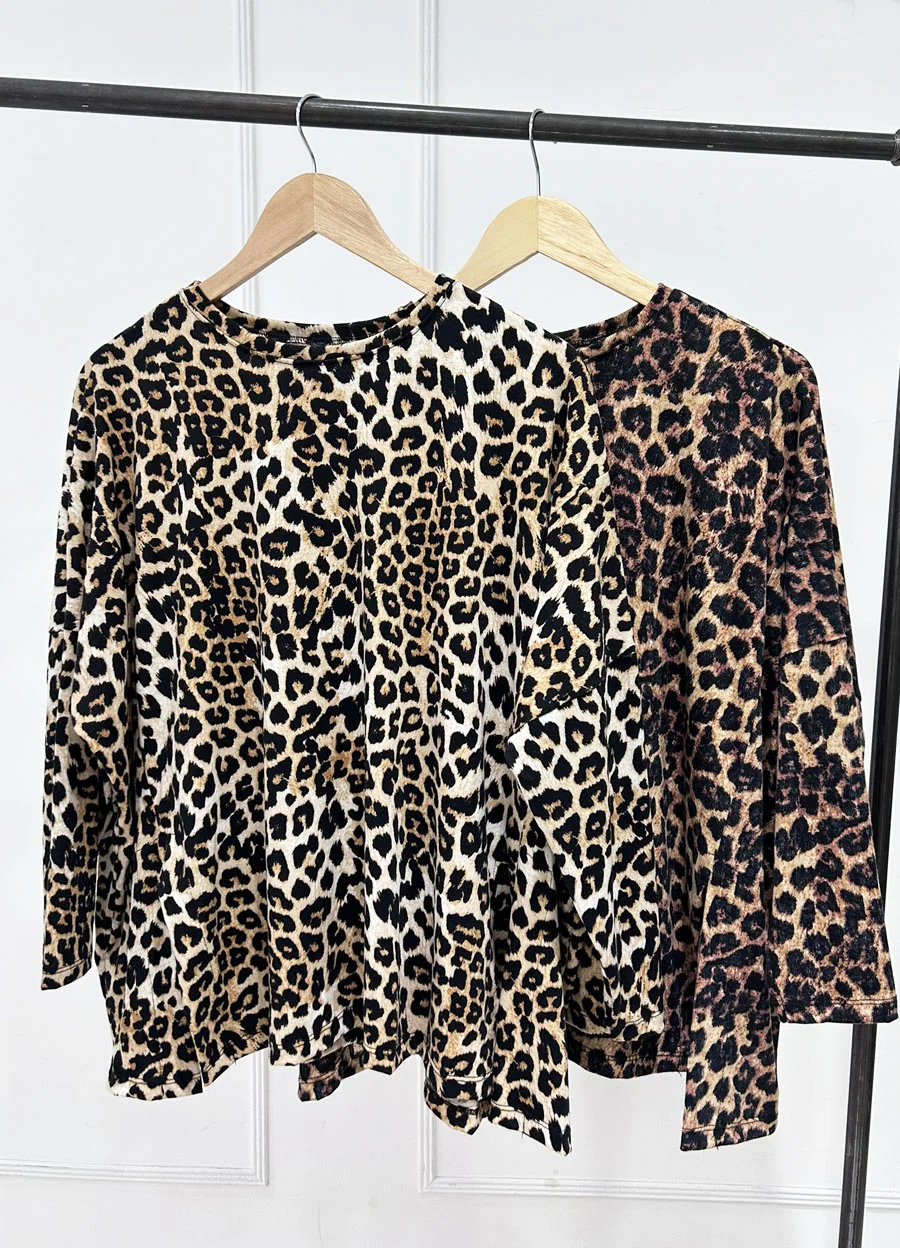 Remeron print con tajos delanteros 