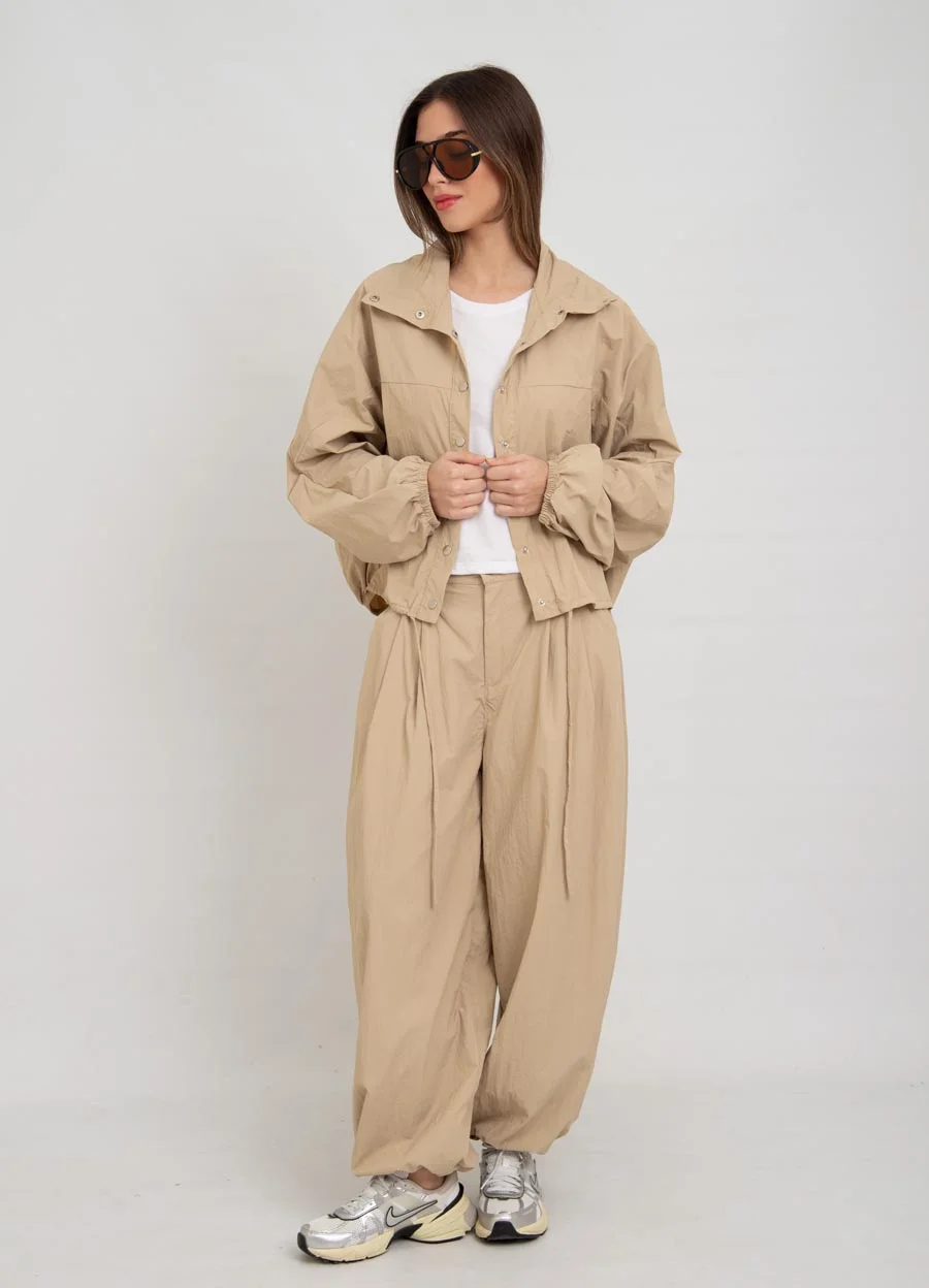 Pantalon parachute con tanca
