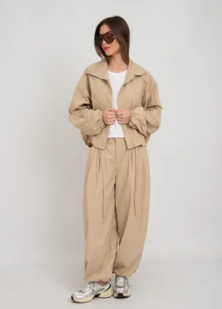 Pantalon parachute con tanca - Vista 2