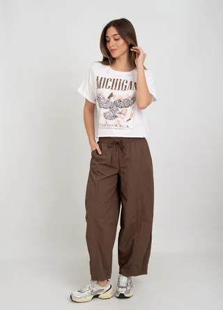 Pantalon barrel parachute - Vista 3