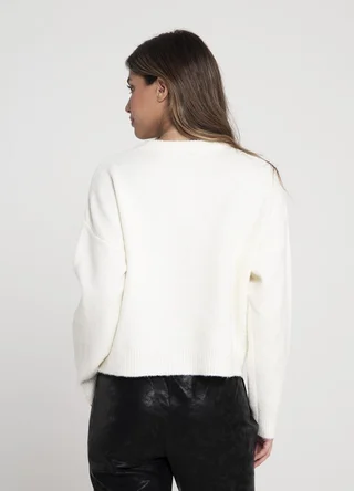Sweater hojas con lentejuelas  - Vista 4