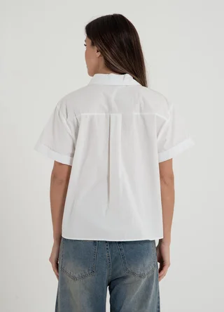 Camisa manga corta con strass - Vista 3