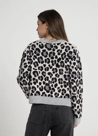 Sweater print con lentejuelas  - Vista 4
