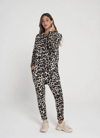 Remeron modal soft estampado irregular tajos delanteros - Vista 4