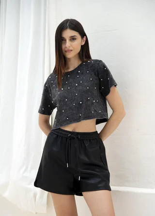 Remera full strass pre lavada  - Vista 1