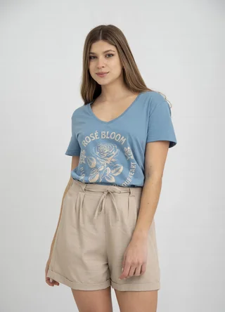 Remera ROSE BLOOM  - Vista 3