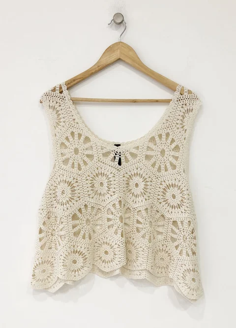 Musculosa crochet circulos 