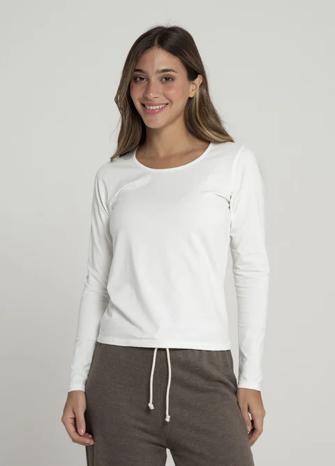 Remera basica manga larga 