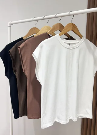 Remera s/mangas bordador - Vista 6