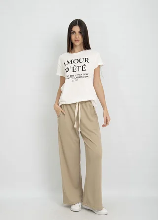 Palazzo waffle con tira gross - Vista 1