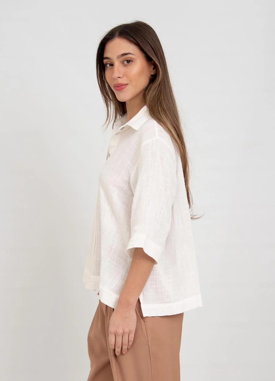 Camisa lino algodon 