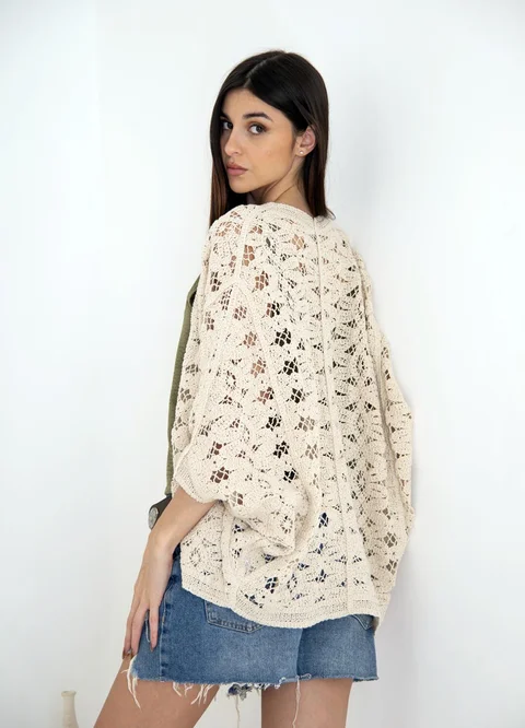 Kimono ovalado crochet 