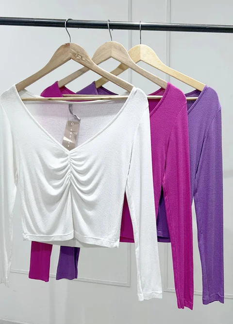 Remera m/larga morley con frunce 