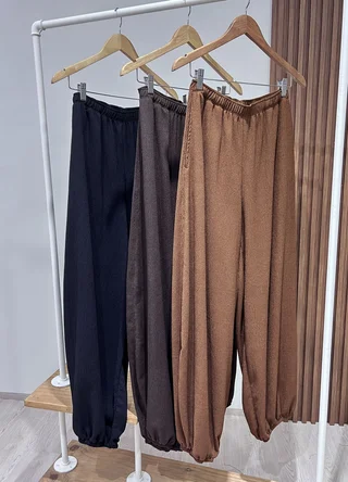 Pantalon balloon de crepe  - Vista 4