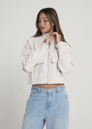 Campera deportiva con piel  - Vista 3