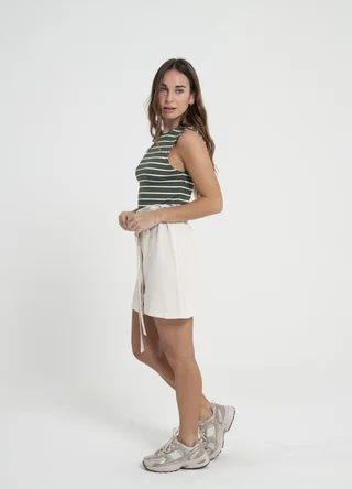 Mini con lazo lino rayon - Vista 3