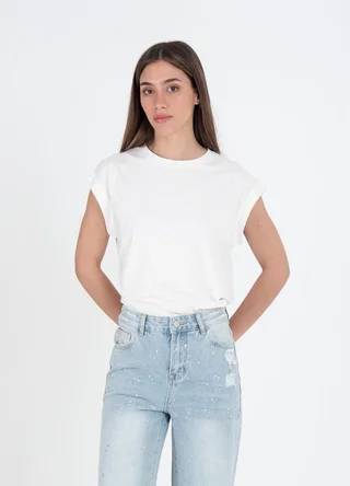 Remera sin mangas full strass - Vista 3
