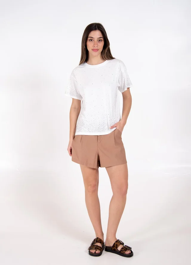 Remera full strass degrade 