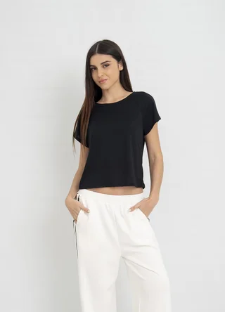 Remera viscosa manga ranglan  - Vista 1