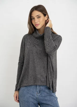 Poleron lurex con tajos - Vista 1