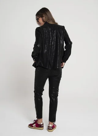 Babucha eco cuero con cierre  - Vista 5